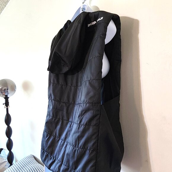 Under Armour ColdGear Black Hooded Puffer Vest, Size Large, New Without Tags - Picture 9 of 16